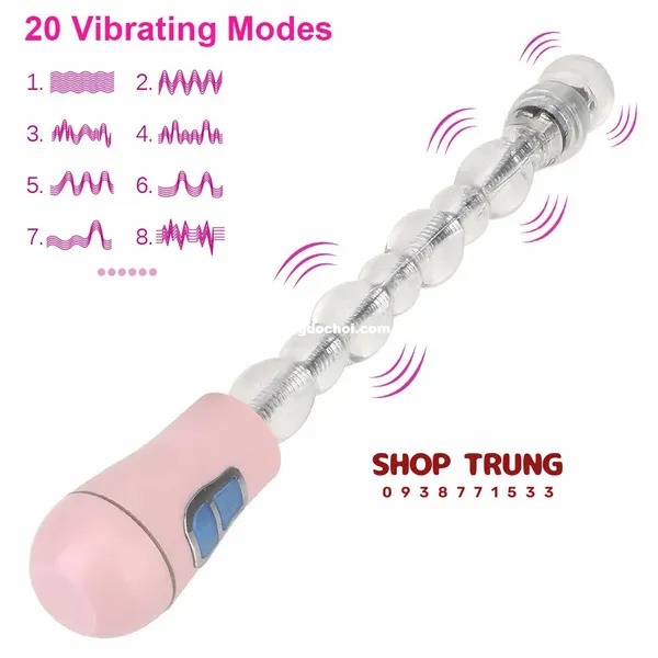 Kích thích tuyệt vời từ đồ chơi lỗ nhị đa năng màu hồng