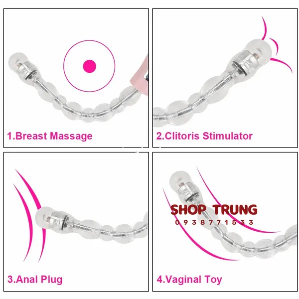 Kích thích tuyệt vời từ đồ chơi lỗ nhị đa năng màu hồng