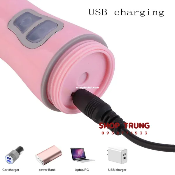 Kích thích tuyệt vời từ đồ chơi lỗ nhị đa năng màu hồng