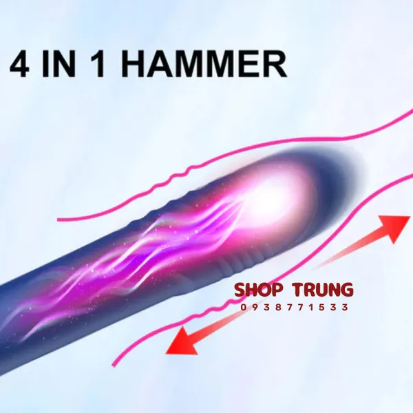 Búa Cầm Tay 7 Chế Độ Hút - Liếm - Rung Thụt Cực Phê