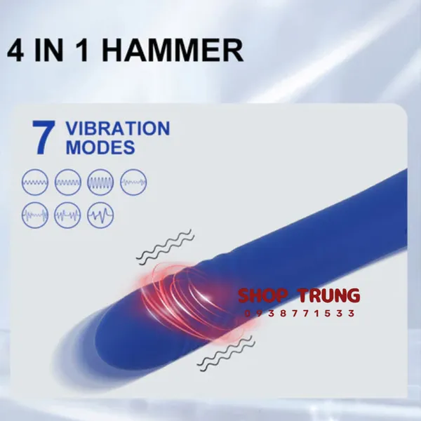 Búa Cầm Tay 7 Chế Độ Hút - Liếm - Rung Thụt Cực Phê