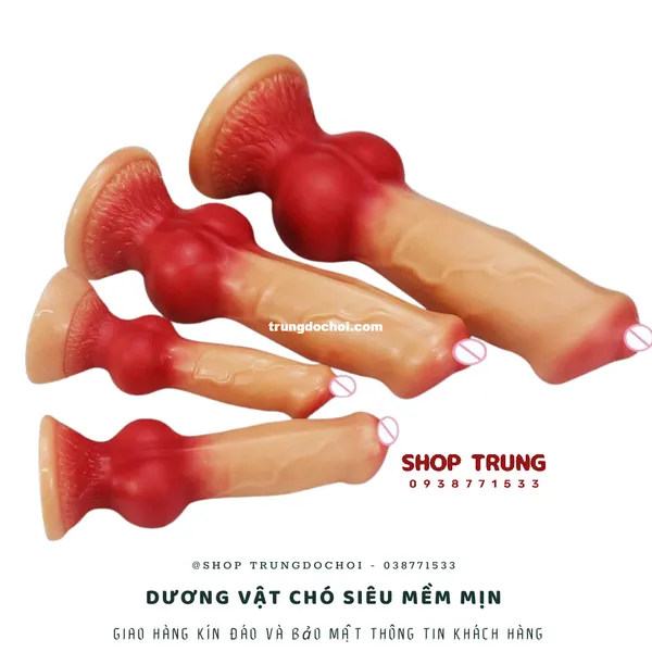 Dương Vật Giả Chó Siêu Mềm Mịn - Giải Tỏa Nhu Cầu Sinh Lý Nữ