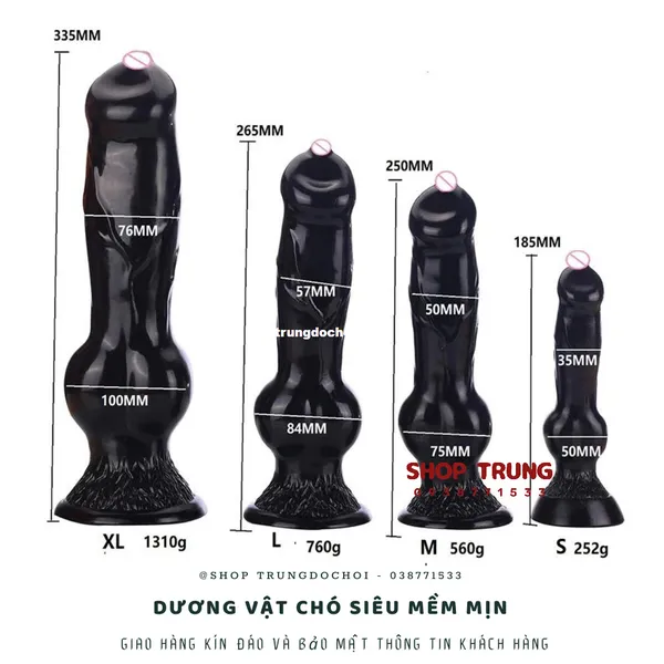 Dương Vật Giả Chó Siêu Mềm Mịn - Giải Tỏa Nhu Cầu Sinh Lý Nữ