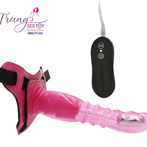Dương vật giả dây đeo Kit có rung 10 chế độ thỏa mãn mọi nhu cầu