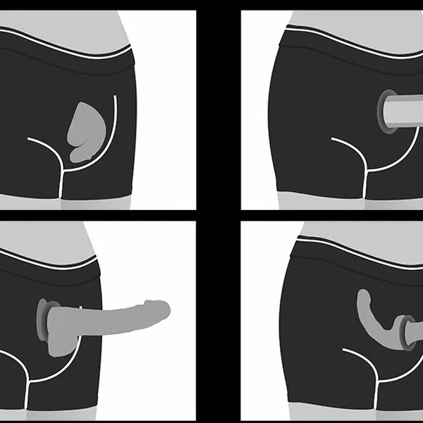 Combo Sextoy Dành Cho Lesbian Quần Cotton Kèm Dương Vật