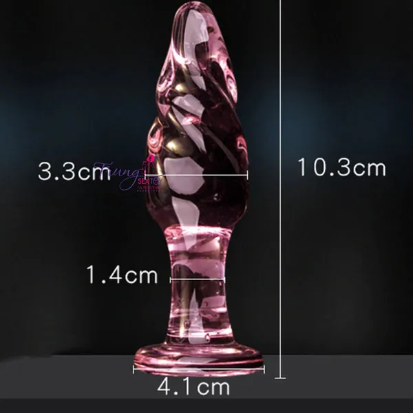 Phích cắm hậu môn bằng thủy tinh Siêu cute