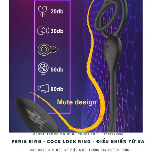 Penis Ring - Cock Lock Ring - Điều khiển từ xa