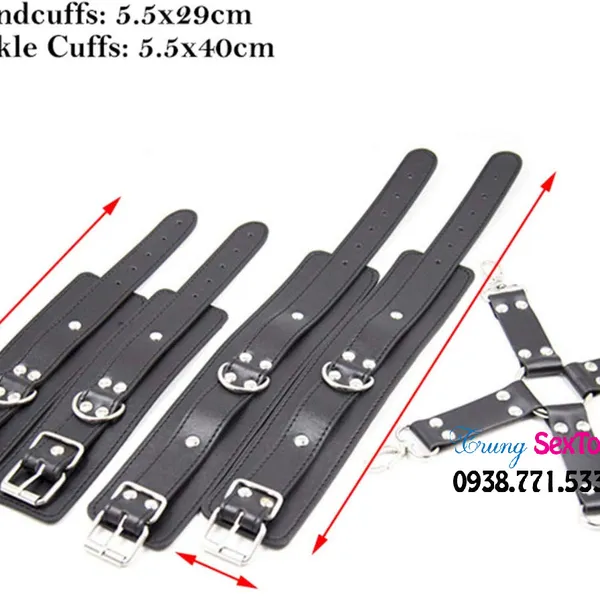 Dụng cụ tình dục BDSM trói tay chân giúp Sub hạnh phúc hơn