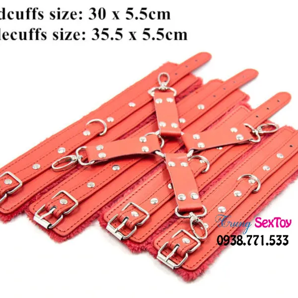 Dụng cụ tình dục BDSM trói tay chân giúp Sub hạnh phúc hơn