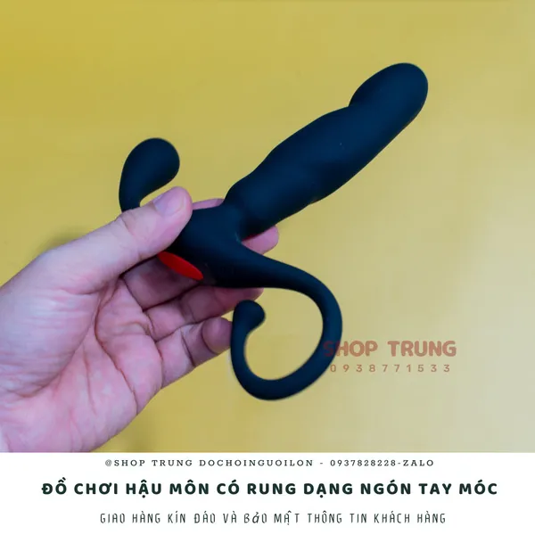 Đồ chơi dành cho hậu môn có rung dạng ngón tay móc