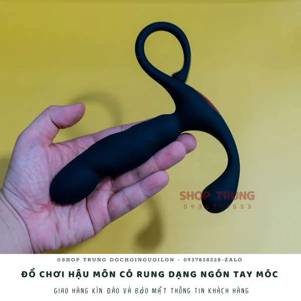 Đồ chơi dành cho hậu môn có rung dạng ngón tay móc