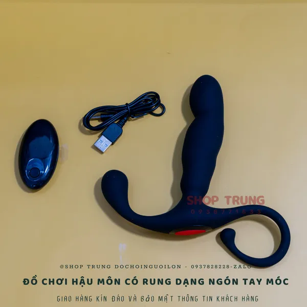 Đồ chơi dành cho hậu môn có rung dạng ngón tay móc