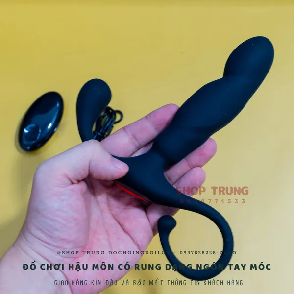 Đồ chơi dành cho hậu môn có rung dạng ngón tay móc