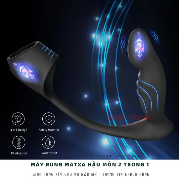 Butt Plug Dual Motor - Đồ chơi kích thích hậu môn cho nam