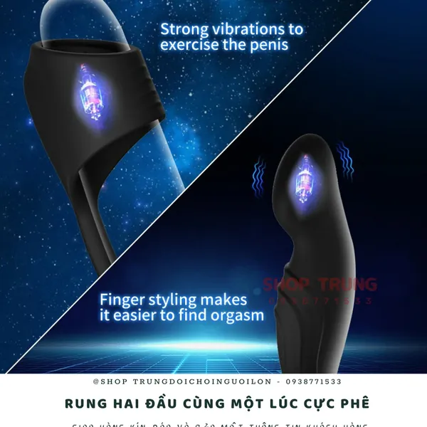Butt Plug Dual Motor - Đồ chơi kích thích hậu môn cho nam