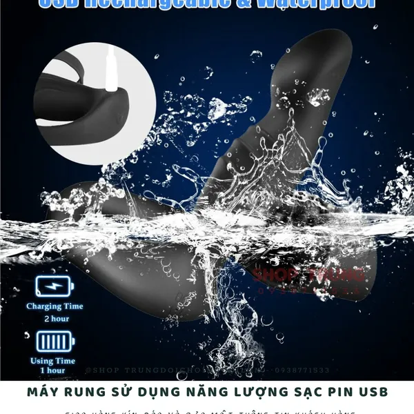 Butt Plug Dual Motor - Đồ chơi kích thích hậu môn cho nam