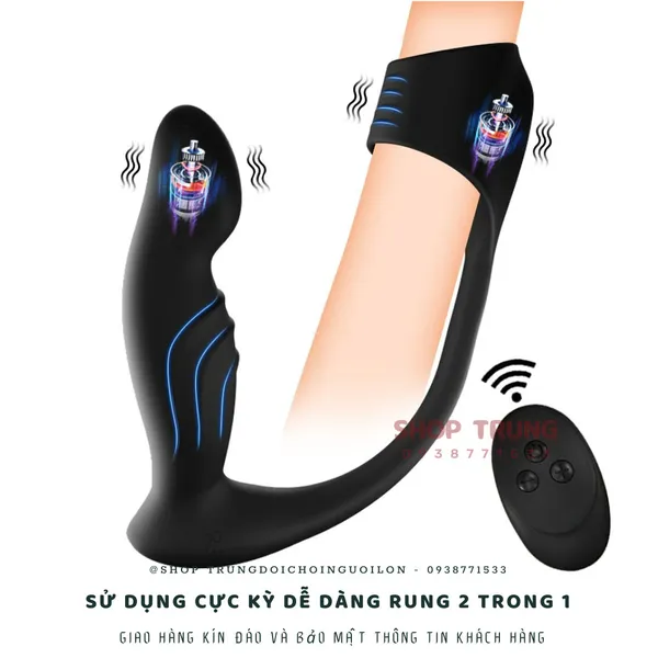 Butt Plug Dual Motor - Đồ chơi kích thích hậu môn cho nam