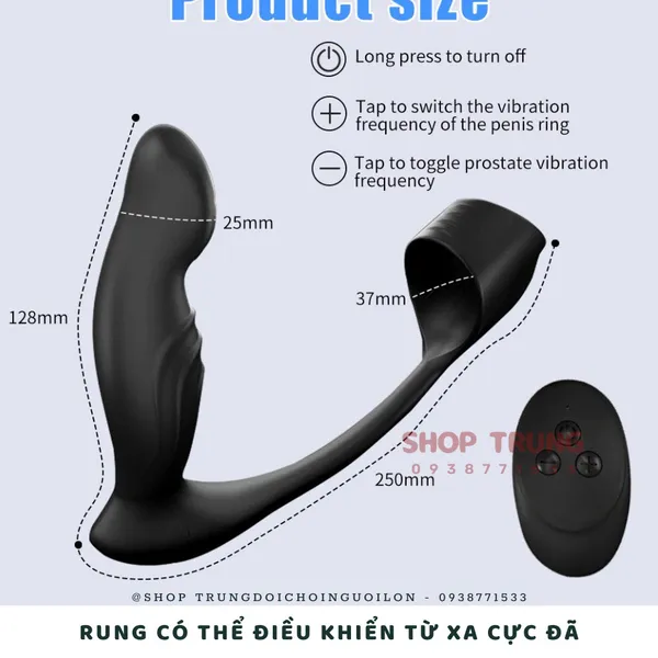 Butt Plug Dual Motor - Đồ chơi kích thích hậu môn cho nam