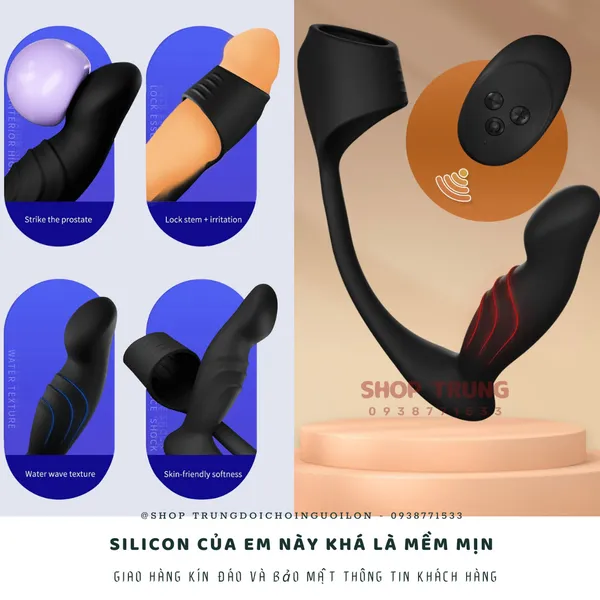 Butt Plug Dual Motor - Đồ chơi kích thích hậu môn cho nam