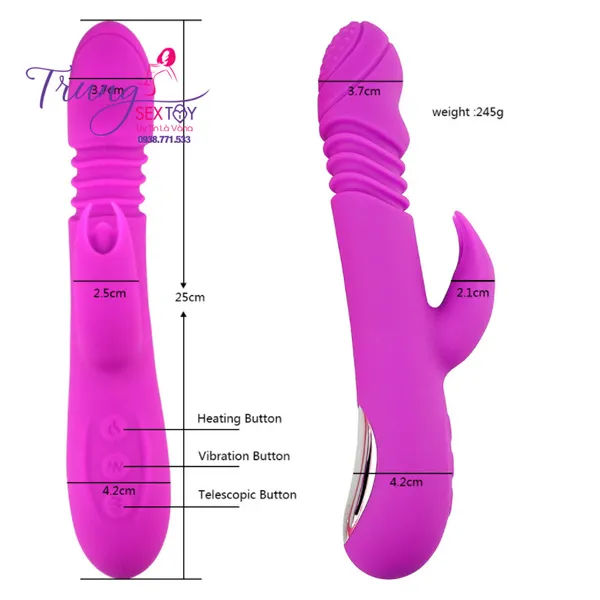 Dương vật giả Ella Vibrating Rod Mannuo - Dùng là phê