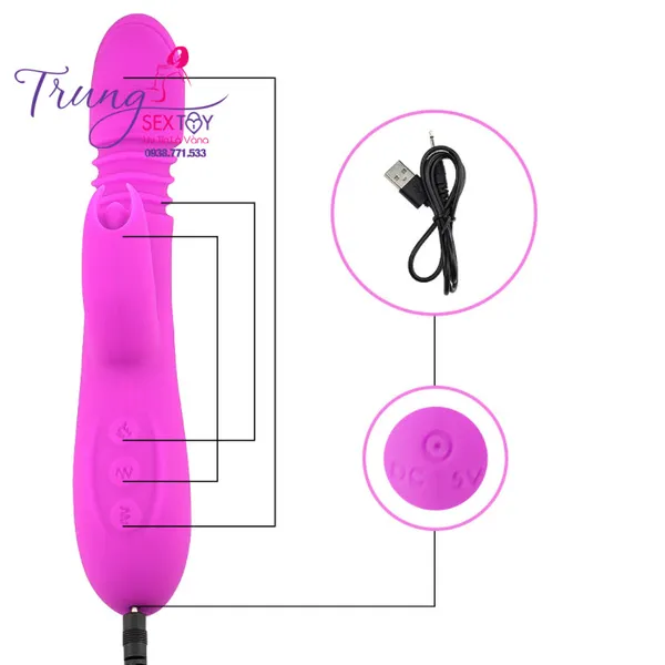 Dương vật giả Ella Vibrating Rod Mannuo - Dùng là phê