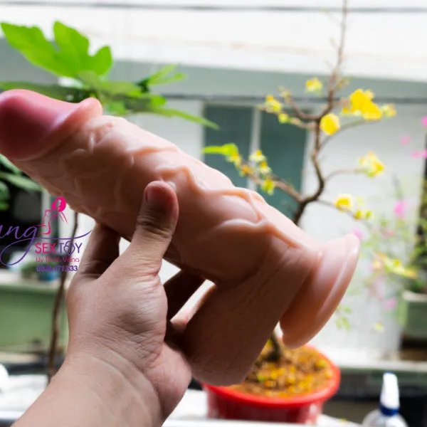 Dương vật giả hàng khủng màu da kích thước 25*6,5cm