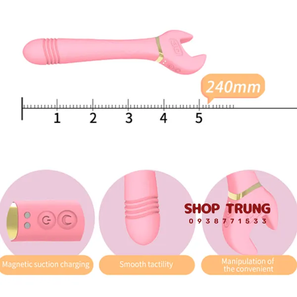 Dụng cụ hỗ trợ tình dục - Cờ lê có rung 10 chế độ