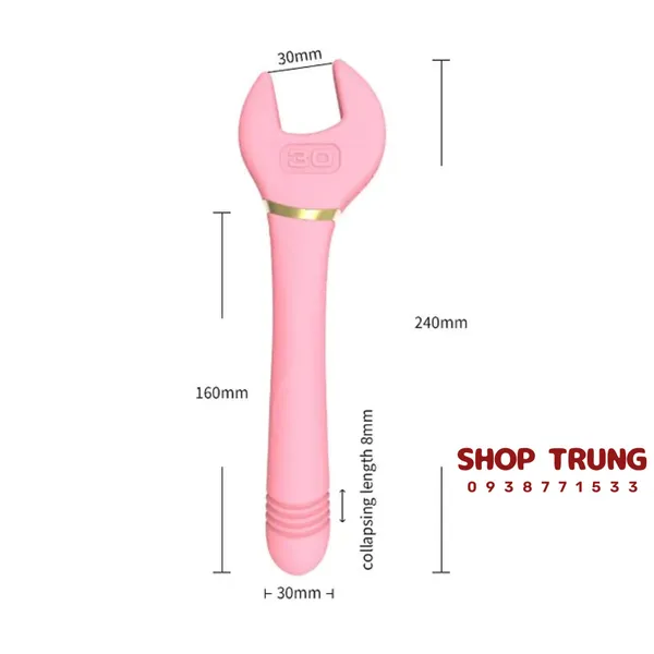 Dụng cụ hỗ trợ tình dục - Cờ lê có rung 10 chế độ