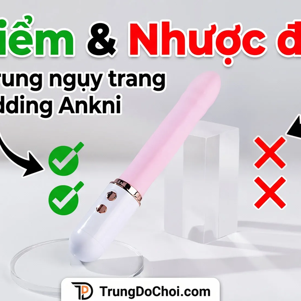 Dương Vật Giả Rung Thụt Ngụy Trang Ankni Pudding Bear Cực Cute, Cực Mạnh