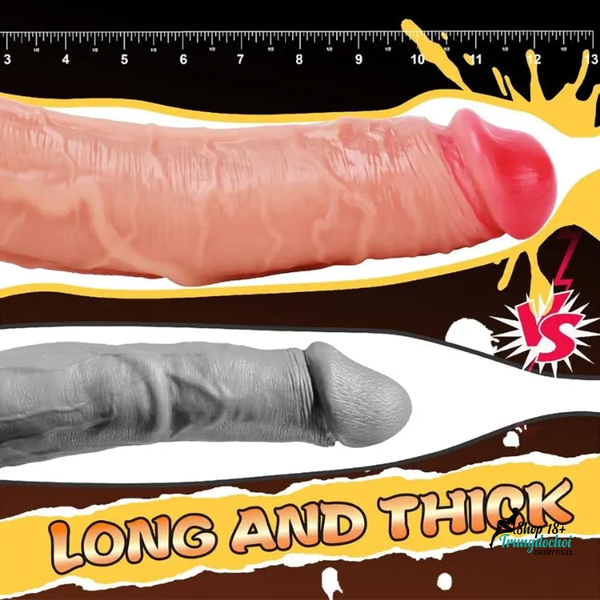 Dương Vật Giả Vikkiy Đế Hít 25cm: Form Dài, Tên Hãng In Rõ Trên Hộp