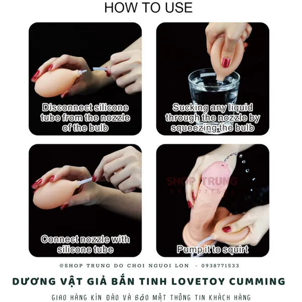 Dương vật giả bắn tinh Lovetoy Cumming