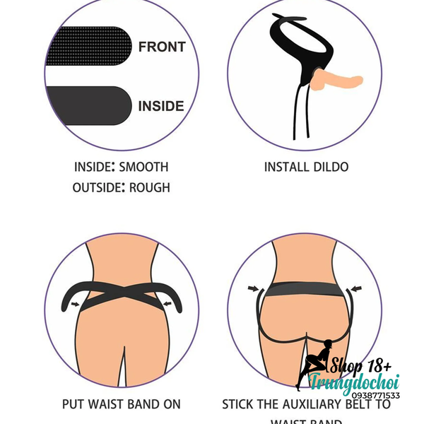 Bộ Dây Đeo Dương Vật Lovetoy Ingen Easy Strap-on Set 7 Inch — Có Đế Hút