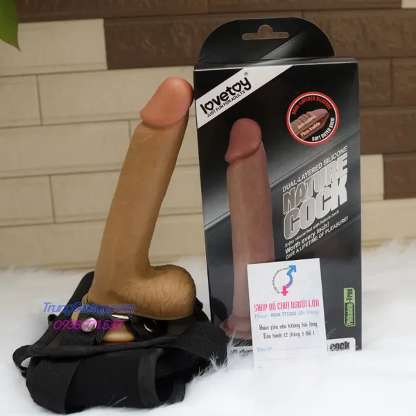 Dương vật giả dây đeo Lovetoy mềm mịn như thật