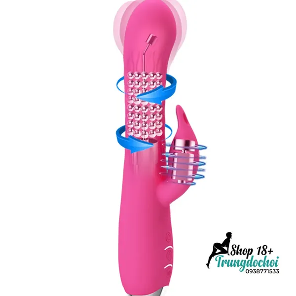 Dương Vật Rung Ngoáy Kích Thích Clitoris Pretty Love Molly Rabbit Vibrator 12 Chế Độ