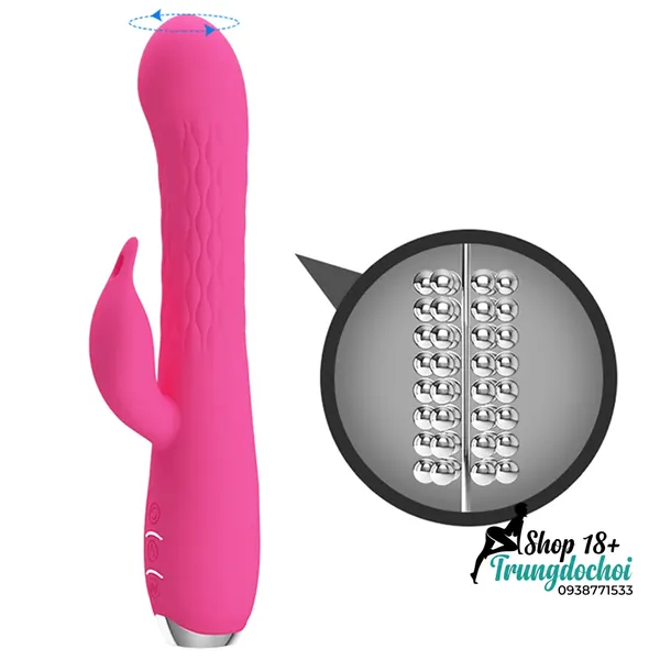 Dương Vật Rung Ngoáy Kích Thích Clitoris Pretty Love Molly Rabbit Vibrator 12 Chế Độ