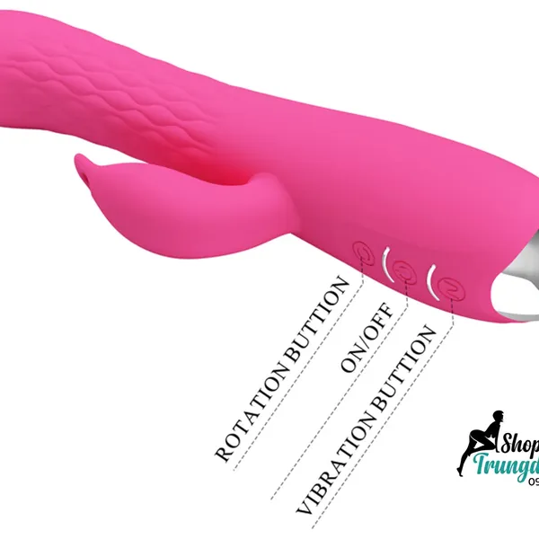 Dương Vật Rung Ngoáy Kích Thích Clitoris Pretty Love Molly Rabbit Vibrator 12 Chế Độ