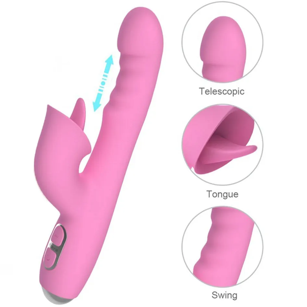 Dương Vật Giả Đa Năng Nalone T-May Rung Thụt Liếm & Làm Ấm 4 Trong 1