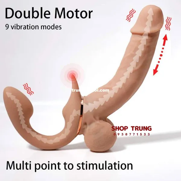 Dương Vật Giả Hai Đầu Yeain - Rung Thụt 9 Tần Số
