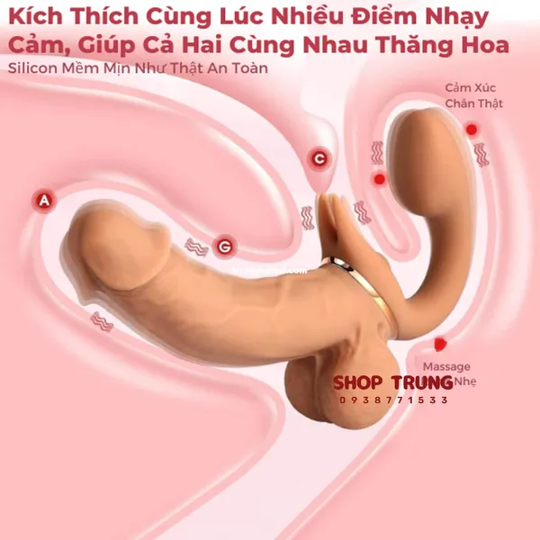 Dương Vật Giả Hai Đầu Yeain - Rung Thụt 9 Tần Số