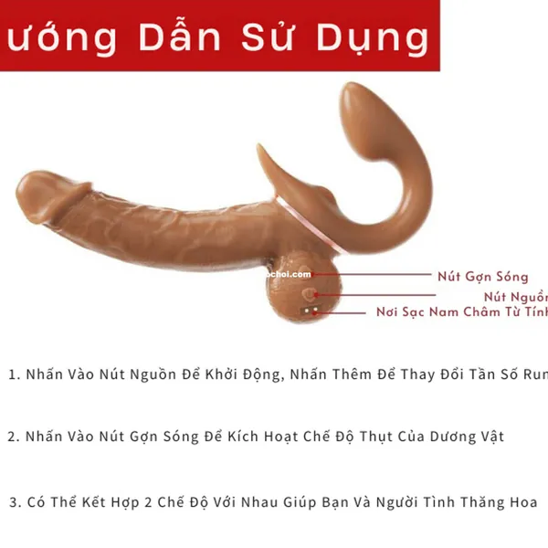 Dương Vật Giả Hai Đầu Yeain - Rung Thụt 9 Tần Số