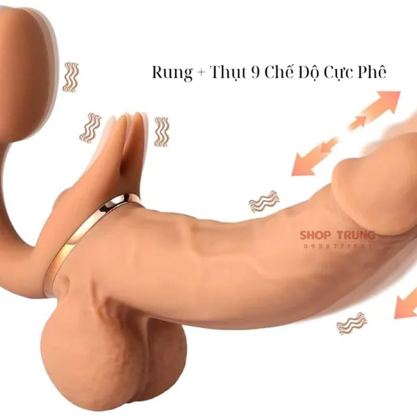 Dương Vật Giả Hai Đầu Yeain - Rung Thụt 9 Tần Số