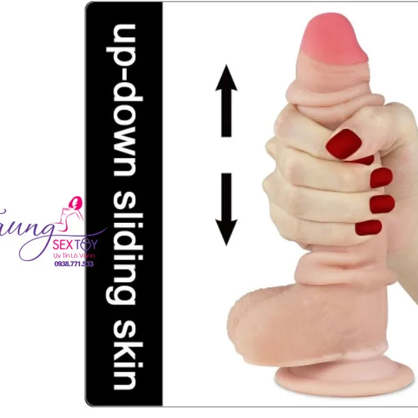 Dương Vật Giả 2 Lớp Mềm Mịn Skin Dual Da Trượt Cho Cảm Giác Như Thật