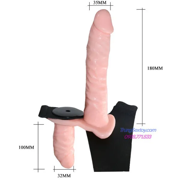 Chán làm tình - Sao không thử dương vật giả dây đeo hai đầu Sextoy dành riêng cho Les?