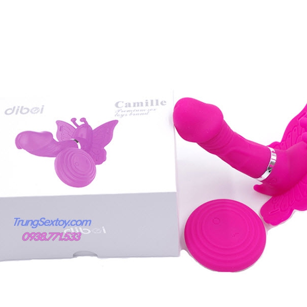 Dương Vật Giả Dây Đeo Camille Điều Khiển Từ Xa 