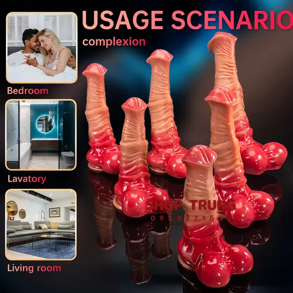 Dương Vật Giả Alien Như Thật Silicon Mềm Mịn Đàn Hồi Siêu Tốt