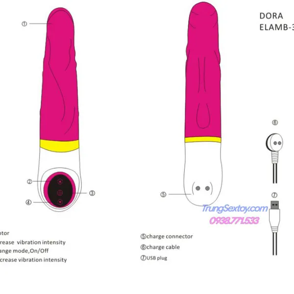 Dương Vật Giả Dora Cao Cấp Chính Hãng Easy Love