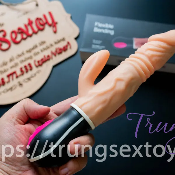 Dương vật giả Flexible Bending rung, có nhiệt độ