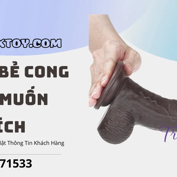 Dương vật giả gắn tường 2 lớp Lovetoy da trượt 23cm