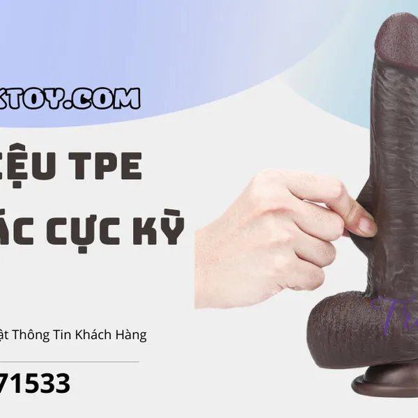 Dương vật giả gắn tường 2 lớp Lovetoy da trượt 23cm