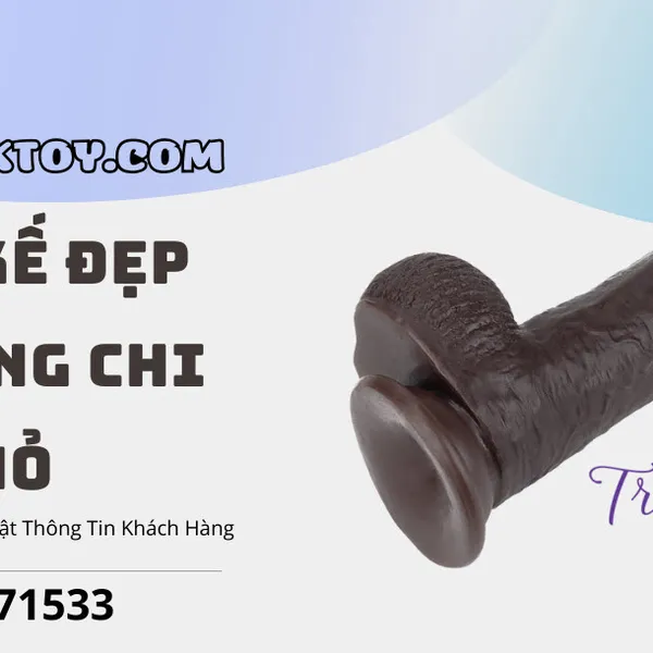 Dương vật giả gắn tường 2 lớp Lovetoy da trượt 23cm